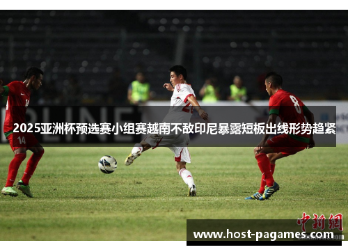 2025亚洲杯预选赛小组赛越南不敌印尼暴露短板出线形势趋紧